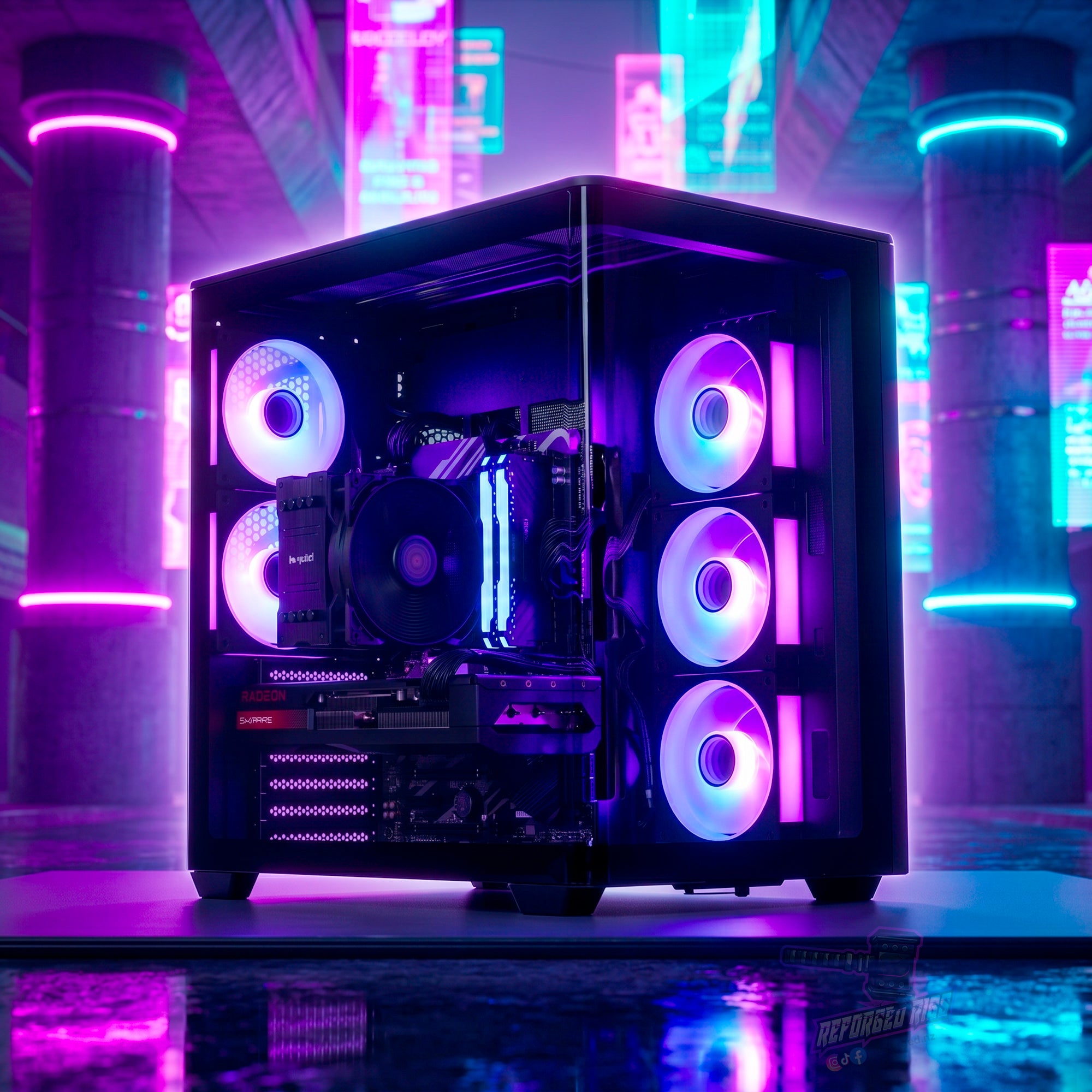 RX 7800 XT Gaming PC | Ryzen 5 5600X | 16GB DDR4 — Reforged Rigs NZ
