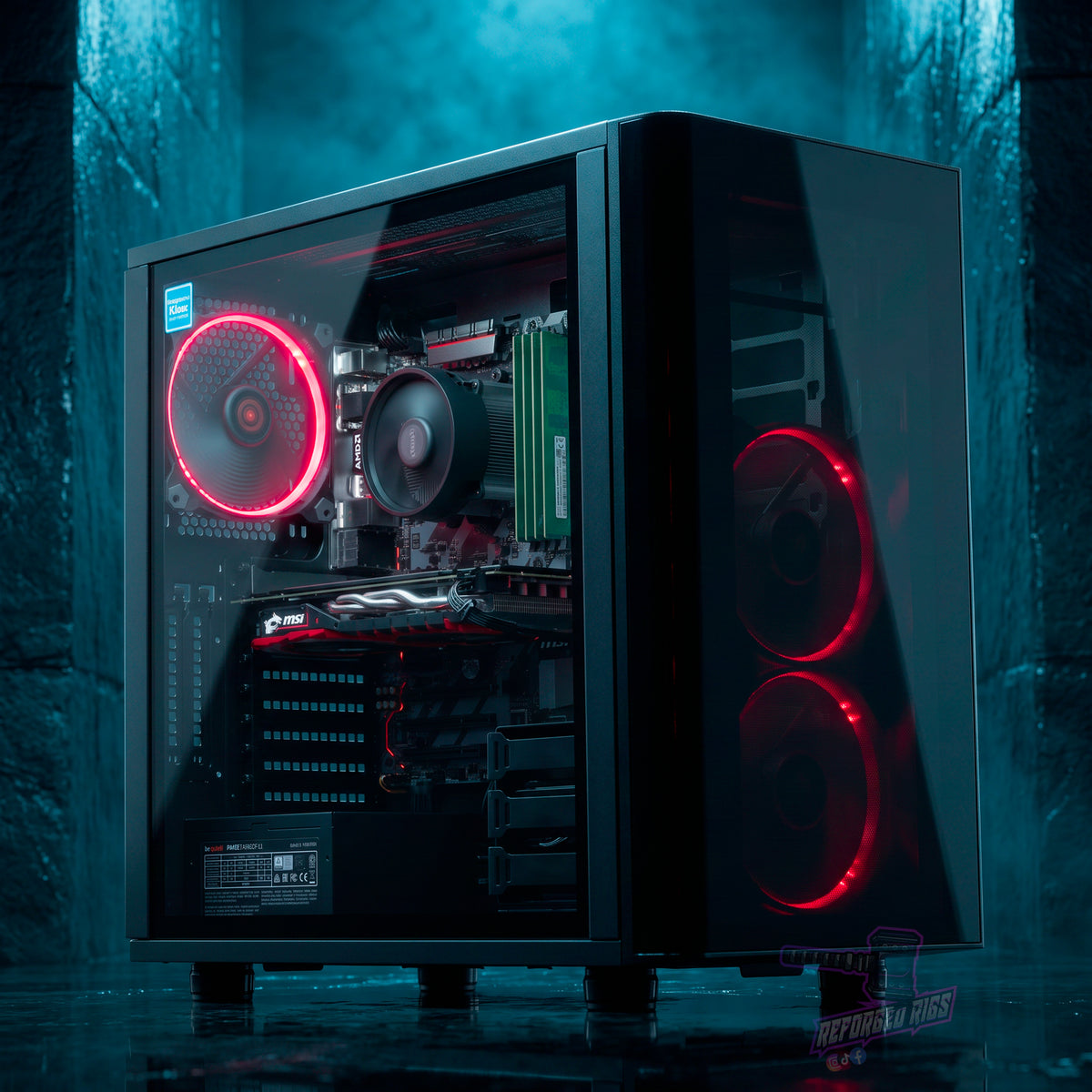 RX 580 8GB | RYZEN 1500X | 16GB | 256GB NVME + 1TB HDD | WIN 11 PRO gaming PC
