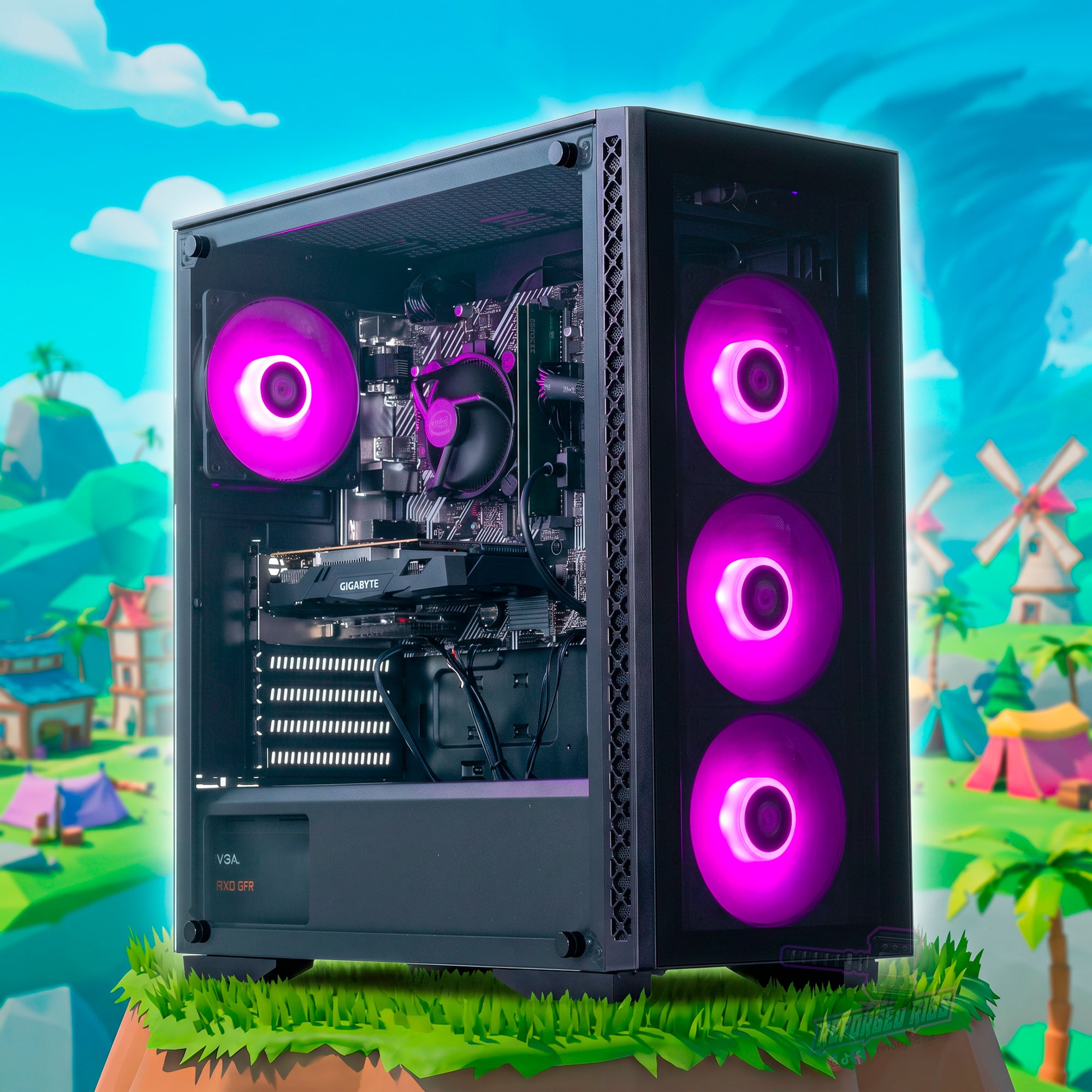 GTX 1650 Gaming PC | Intel i3-10105F | 16GB RAM — Reforged Rigs NZ