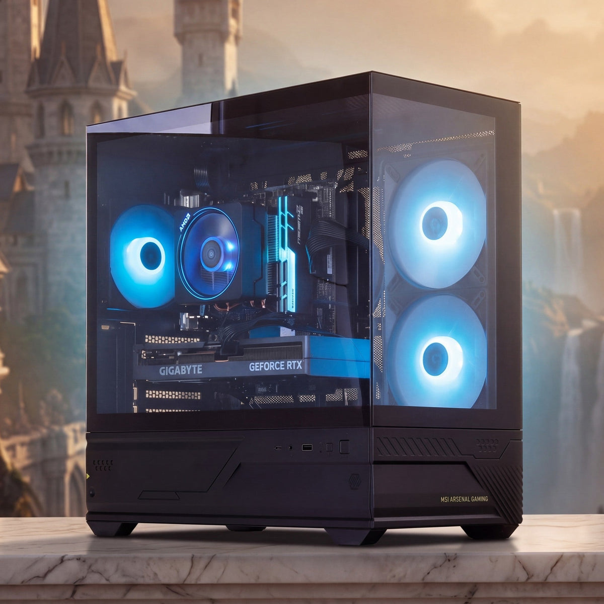 RTX 4060 TI 8GB | RYZEN 5500 | 16GB DDR4 | 500GB NVME | WIN 11 PRO gaming PC