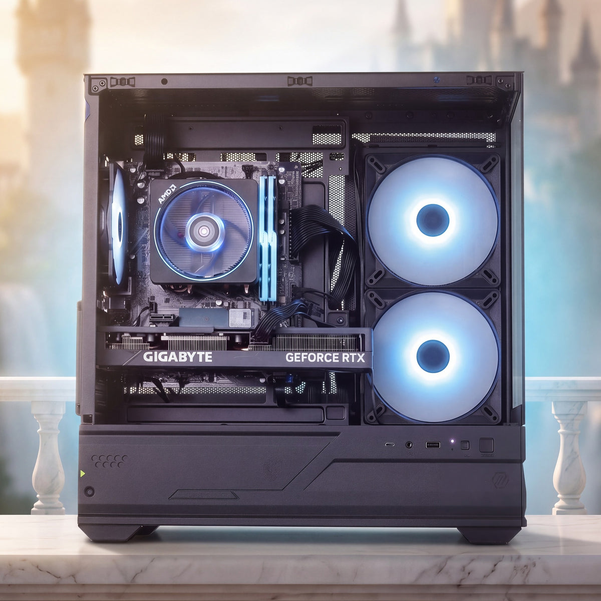 RTX 4060 TI 8GB | RYZEN 5500 | 16GB DDR4 | 500GB NVME | WIN 11 PRO gaming PC
