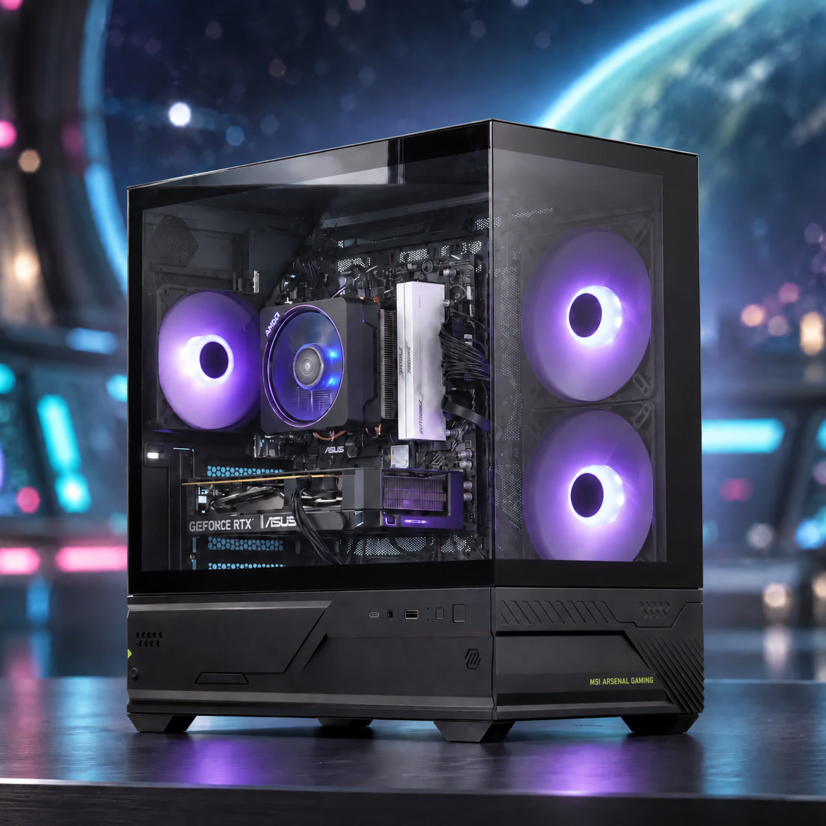 RTX 5060 8GB | RYZEN 7400F | 16GB DDR5 | 512GB NVME | WIN 11 PRO gaming PC