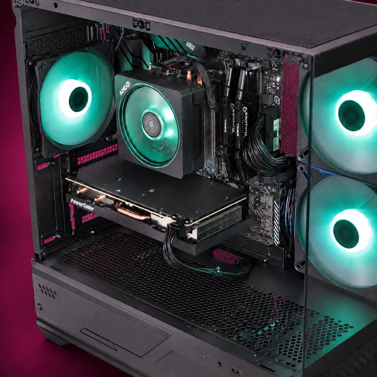 RX 7600 XT 16GB | RYZEN 5500X3D | 32GB DDR4 | 1TB NVME | WIN 11 PRO gaming PC