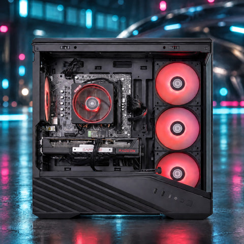 RX 9060 XT 16GB | RYZEN 9600X | 32GB DDR5 | 1TB NVME | WIN 11 PRO gaming PC